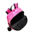 thumbnail image 5 of Justice Girls 17" Laptop Backpack with Pom Pom Dangle, Iridescent Pink, 5 of 6