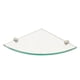 thumbnail image 1 of 2pcs Bathroom Glass Shelf Corner Shelf Triangle Rack Bathroom Wall Corner Mount Storage Holder, 1 of 2