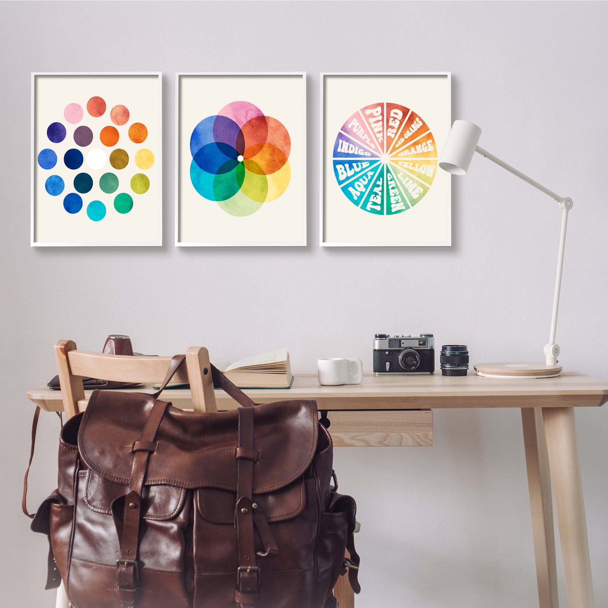 Stupell Industries Primary Color Tones Blended Hue Chart Wheel Diagram, 16 x 20, Design by Daphne Polselli