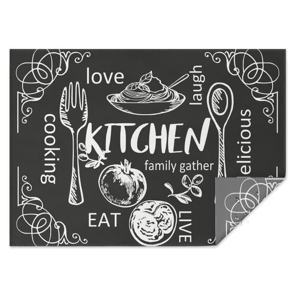 Rectangle Waterproof KITCHEN Tablecloth Reusable Washable Weight Fabric Table Covers for Restaurant,Picnic,Indoor and Outdoor Dining 60 Inch X 84 Inch