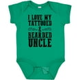 thumbnail image 3 of Inktastic I Love My Tattooed & Bearded Uncle Boys or Girls Baby Bodysuit, 3 of 5