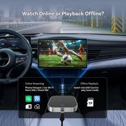 Ottocast E2 Ottoaibox Android 13 Smart AI Box Wireless CarPlay & Android Auto, with Smart Button, 4+64G, with Split-Screen Function
