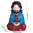 thumbnail image 3 of Figurita de anciano meditando que crea un espacio personal de tranquilidad, un artefacto contra el estrés que te ayuda a disfrutar de cada momento de paz y relajación., 3 of 8