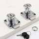 thumbnail image 5 of Kenally Cerradura para puerta de gabinete de hierro, cerradura de gabinete de seguridad duradera a prueba de humedad con cerradura de armario Herramientas y ferretería Agujero negro 1.6 mm, 5 of 6