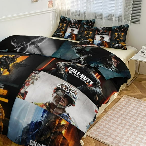 Call of Duty Comfortable 3-Piece Bedding Set Pillow Case Bed Duvet Cover Pillowcases