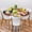 A-033, variant on Halloween Pumpkin Castle Boo Round Fitted Tablecloth with Elastic Edge, Halloween Waterproof Wipeable Table Cover Washable Indoor Outdoor Circle Cover for Tables Dining Kitchen Picnic Patio 45"-50"