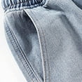 thumbnail image 4 of ZyeKqe Mens Pants Causal Elastic Waist Drawstring Trousers Solid Straight Tube Pants with Pockets Outdoor Pants, 4 of 8
