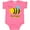 Hot Pink, variant on Inktastic Bee Happy Boys or Girls Baby Bodysuit