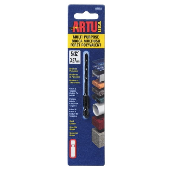 Broca ARTU-USA de 5/32 pulgadas, conexión rápida, multiusos