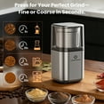 thumbnail image 3 of LINKChef Coffee Grinder, Spice Grinder with 4 Blades for Coffee Beans, Spice, Tea - New (Silver), 3 of 9