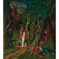 thumbnail image 2 of Theodor Baierl 20x22 Black Ornate Framed Double Matted Museum Art Print Titled: The Decameron, the Garden of the Villa (circa 1918-1924), 2 of 5