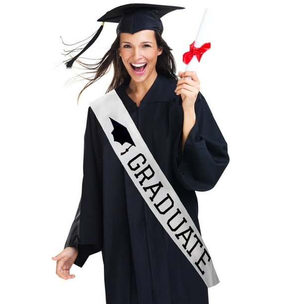 LIJCC 2024 Graduated Graduation Shoulder Strap for Congrats Grad Party  Supplies Bachelor with Sash Satin for Graduation Party Dress up Favor Photo  - Walmart Business Supplies