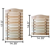 Karate Taekwondo Belt Display Wood Wall Rack Martial Arts 6 or 10 Belts Holder (6 Holders)