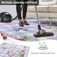 thumbnail image 5 of Easter Bunny Outdoor Rug for Patio/Deck/Porch, Non-Slip Large Area Rug 5 x 7 Ft, Spring Flower Daisy Tulips Purple Plaid Indoor Outdoor Rugs Washable Area Rugs, Reversible Camping Rug Carpet Runner, 5 of 8