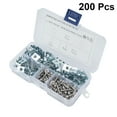 thumbnail image 1 of FUEENIRVA 200Pcs Silver Manganese Steel U Nut Fastener for Motorcycle Car Trim Panel Cable and Wire Fixing, 1 of 8
