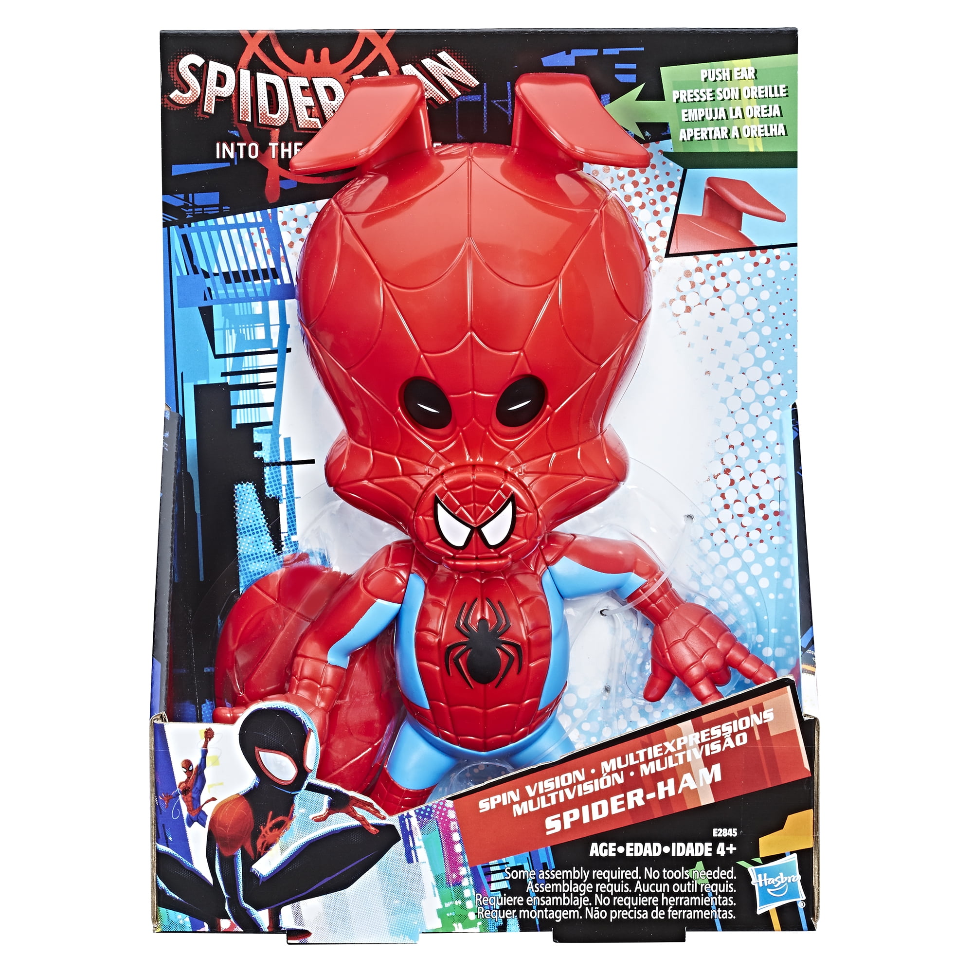 Spiderman Spin Vision Spiderham Into The Spiderverse hasbro 3 eyes expression 
