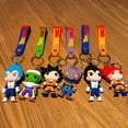 thumbnail image 2 of Creative New Dragon Ball Keychain PVC Cartoon Anime Figure Trunks Son Goku Piccolo Buu Vegeta Action Figures Key Chain Keyring, 2 of 5