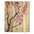 thumbnail image 3 of Designart 'Abstract Spring Purple Flowers On Tree Branches' Traditional Print on Natural Pine Wood, 3 of 5