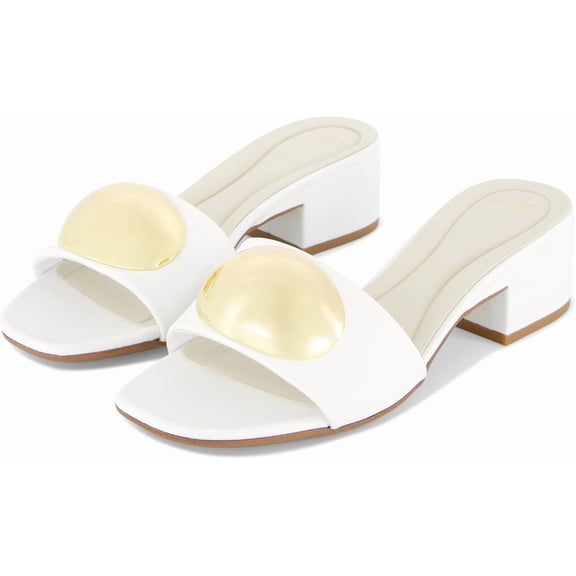 Franco Sarto Women's Nika Slide Sandal Bright White 5.5M