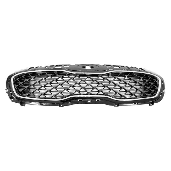New Aftermarket  Black W/Chrome Frame Front Upper Grille 86350D9610 One Piece fits 2020-2022 Kia Sportage