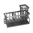 thumbnail image 2 of Tuvgenk Kitchen Sink Caddy Sponge Holder Stainless Steel Countertop Organizer with Drainage Tray for Brushes and Spoons Gray, 2 of 7