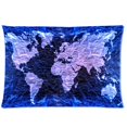 thumbnail image 1 of BOSDECO Old Worn World Map mural Pillow Cases 20x30 inches Two Sides Print, 1 of 1