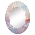 thumbnail image 2 of DESIGN ART Designart "Abstract Pink And Blue Clouds" Romantic Landscape Modern Wall Mirror 24in.x36in., 2 of 4