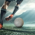 thumbnail image 3 of Btafrte Equipo Entrenamiento Fútbol PU Fútbol Luminoso (blanco Reflectante Hexagonal), 3 of 7