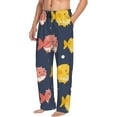 thumbnail image 2 of Easygdp Cute Puffer Fish Men's Pajama Pant, Sleep Elastic Waistband Lounge Pants - Small, 2 of 9