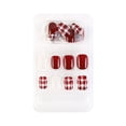 thumbnail image 1 of Uñas postizas a prueba de agua Vogacara Jelly Rubber Cobertura completa Transpirable Tipo de prensa Paster Juegos de manicura tipo 13 F741, 1 of 6