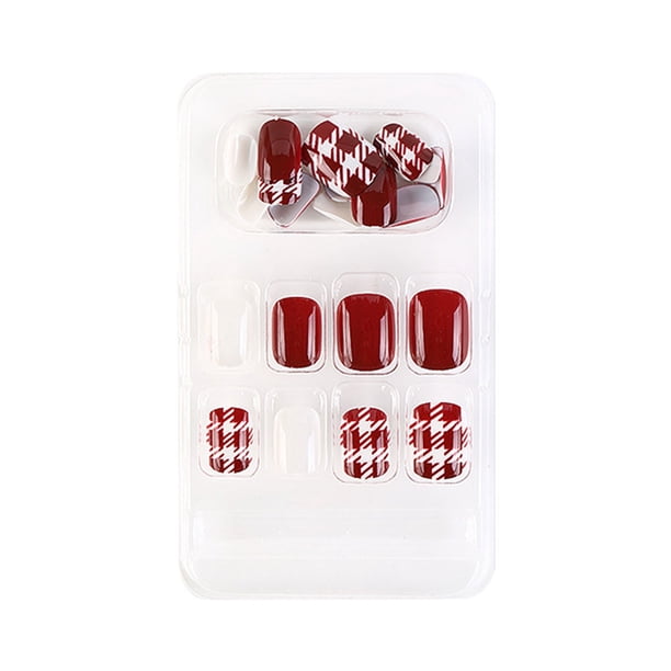 Uñas postizas a prueba de agua Vogacara Jelly Rubber Cobertura completa Transpirable Tipo de prensa Paster Juegos de manicura tipo 13 F741