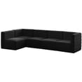 thumbnail image 1 of Meridian Furniture Quincy Black Velvet Modular Sectional, 1 of 13