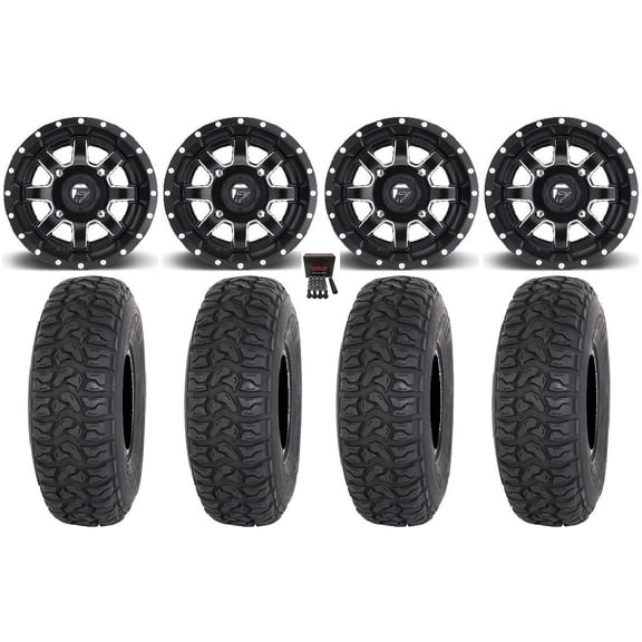 Fuel Maverick 15" Wheels Black 35" Chicane LT Tires Polaris RZR XP 1000 / PRO XP / Ranger XP 900/1000