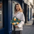 thumbnail image 6 of FORMRS 15-15.6 inch Laptop Sleeve Case Soft Carrying Quilted Computer Bag Cover, Floral Oranges, 6 of 7