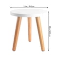 thumbnail image 3 of 1Pc Wood Plant Stand Flower Pot Stool Wooden Round Stool Home Decoration, 3 of 5
