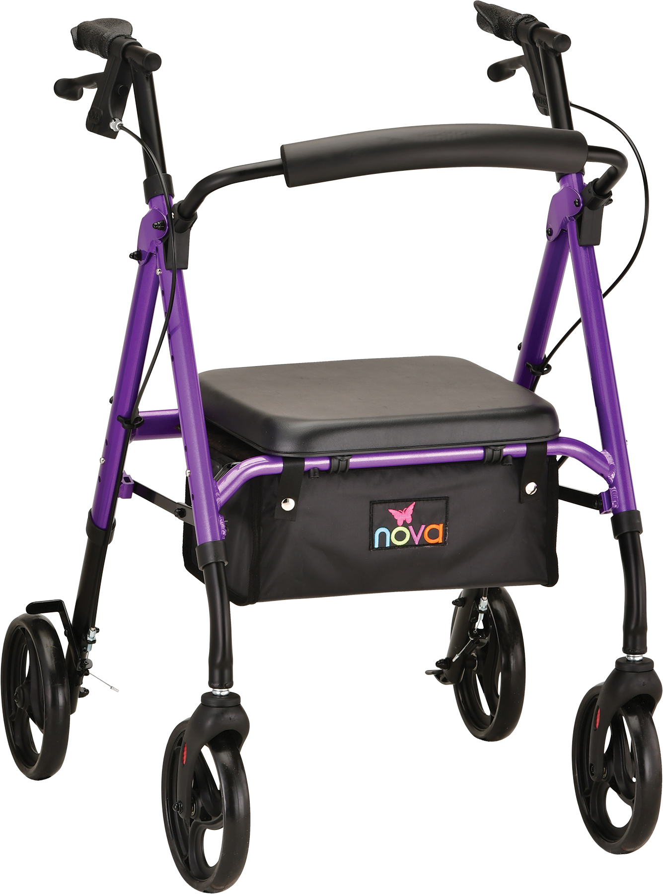 NOVA Star 8 OS Rollator Walker with Perfect Fit Size System