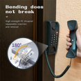 thumbnail image 5 of 9.3" Black RJ9 Telephone Phone Modem Coil Line Cord Cable, 5 of 5