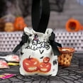 thumbnail image 4 of Cevemin Reusable Halloween Treat Bags - Durable Canvas Candy Tote for Trick or Treat, Party Supplies (Orange/Black, 16x15x5cm) | Eco-Friendly Halloween Gift Packaging, 4 of 6