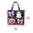thumbnail image 2 of Halloween Quilted Tote Bag with Embroidery, Stylish Holiday Shoulder Purse for Women, Spooky Theme Daily Handbag for Fall Parties and Seasonal Outfits, 1Pack B, 2 of 6