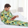 thumbnail image 6 of Pofeuu Avocado Print Men's Long Sleeve Pajama Set Pijamas Para Hombres Pijamas Para Hombres Mens Pajamas Set-Medium, 6 of 7