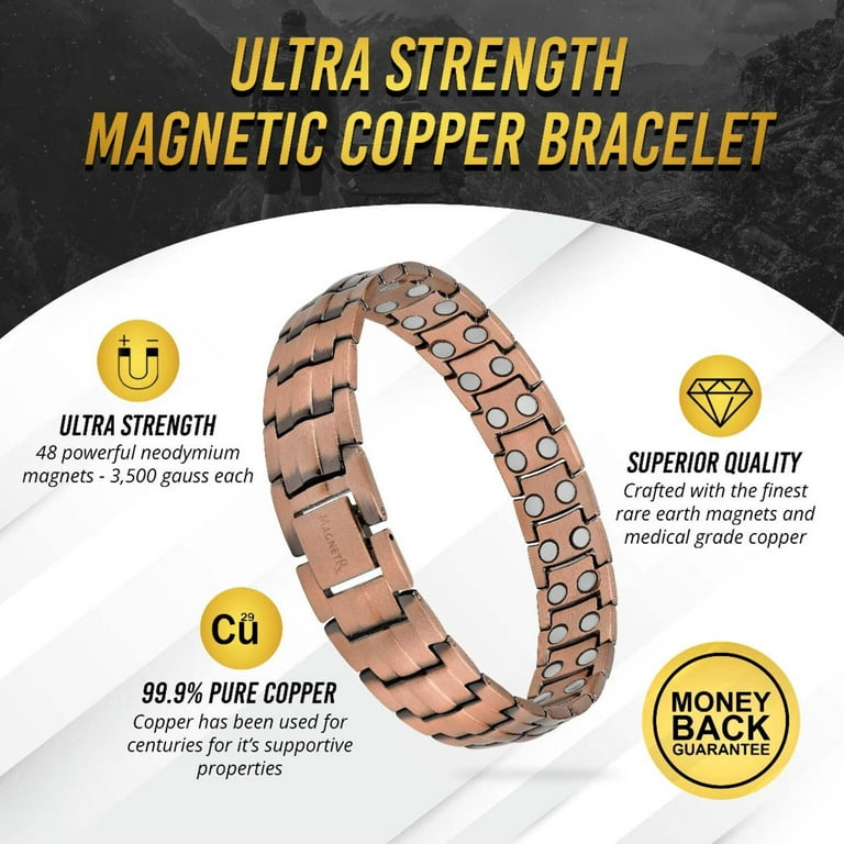 Neodymium Magnets Pure Copper Magnetic Bracelet MagnetRX® Pure