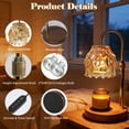 thumbnail image 6 of HIDAWN Candle Warmer Lamp with Timer Dimmable,Adjustable Height,Electric Flameless Wax Melter for Jar Candles with 2 Bulbs for Women Mom, House Warming Gifts New Home Decor（Candle Not Included）, 6 of 9