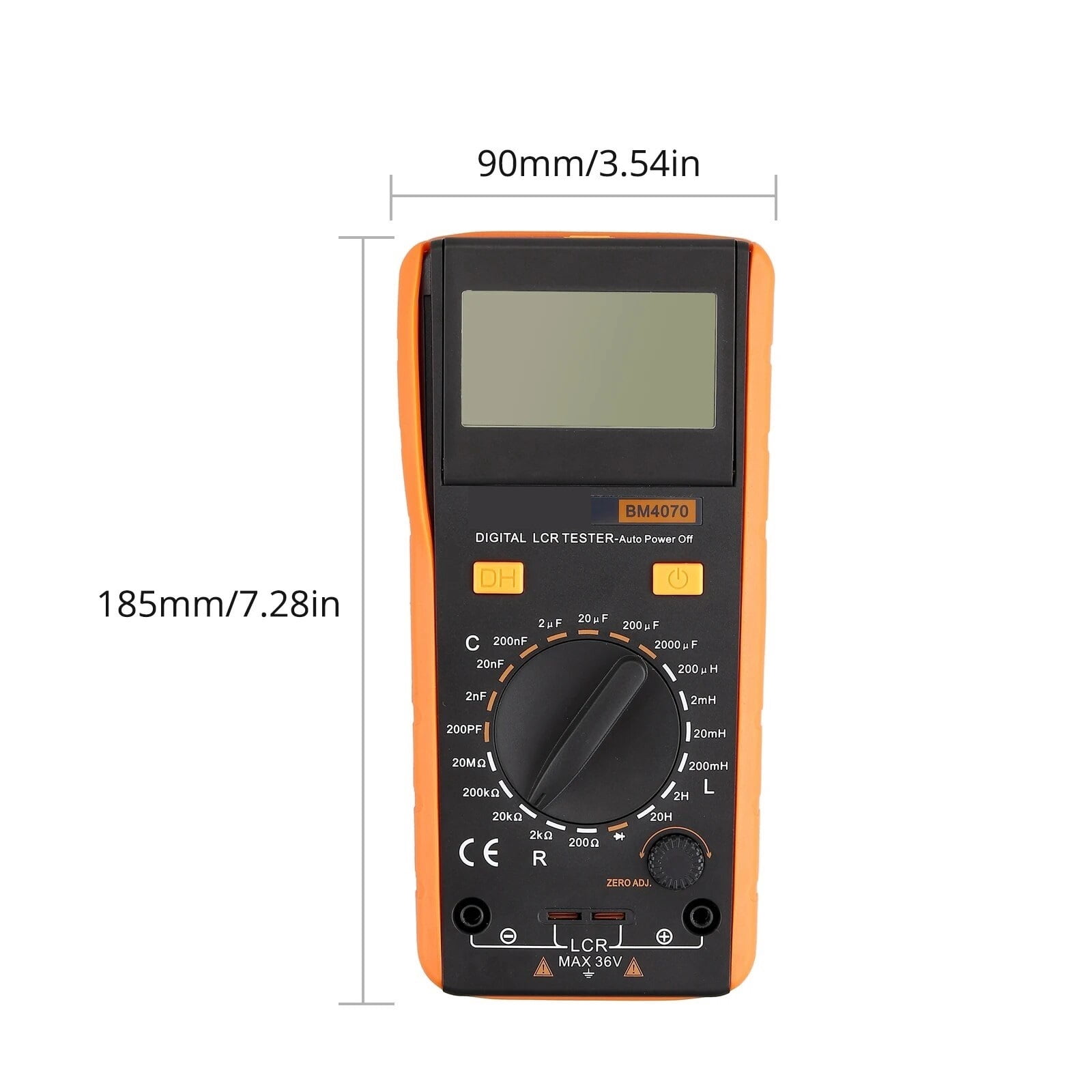 LCR Meter LCR Multimeter Tester For Capacitance Resistance Inductance Measuring Meter Tester With LCD Over Range Display ,Easy to Operate