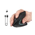 thumbnail image 2 of Wired Wireless 2.4GHz Ergonomic Vertical Optical Mouse for Desktop PC Laptop - Black Wired, 2 of 5