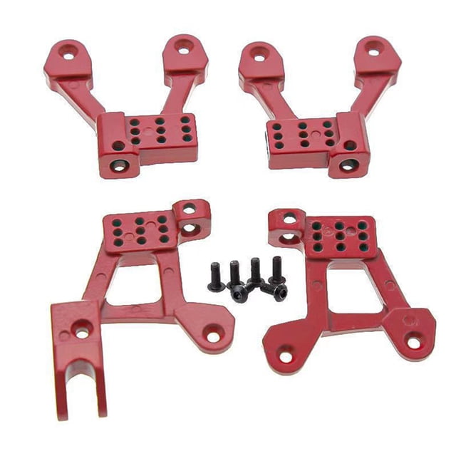 RC Shock alicates Motores Piezas de repuesto Accesorio de vehículos de metal para reemplazar los accesorios de automóviles Reemplazo para SCX10 90046 Rojo 4 piezas Sweethay FN001655-03