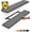 D. Grey - Industrial Edge Style, variant on Set of 3 White Floating Shelves for Wall, Rustic Wood Wall Shelves with Metal Brackets for Bathroom, Bedroom, Kitchen, or Living Room Decor Organization, Sturdy Storage with 22lb Capacity