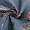 thumbnail image 5 of QLEICOM Women's Casual Turn-down Collar Shirt Dresses Long Sleeve Button Down Long Dress Bohemian Floral Mid Waist Dress with Pockets Summer Beachwear Temperament Maxi Dress Light Gray M, 5 of 5
