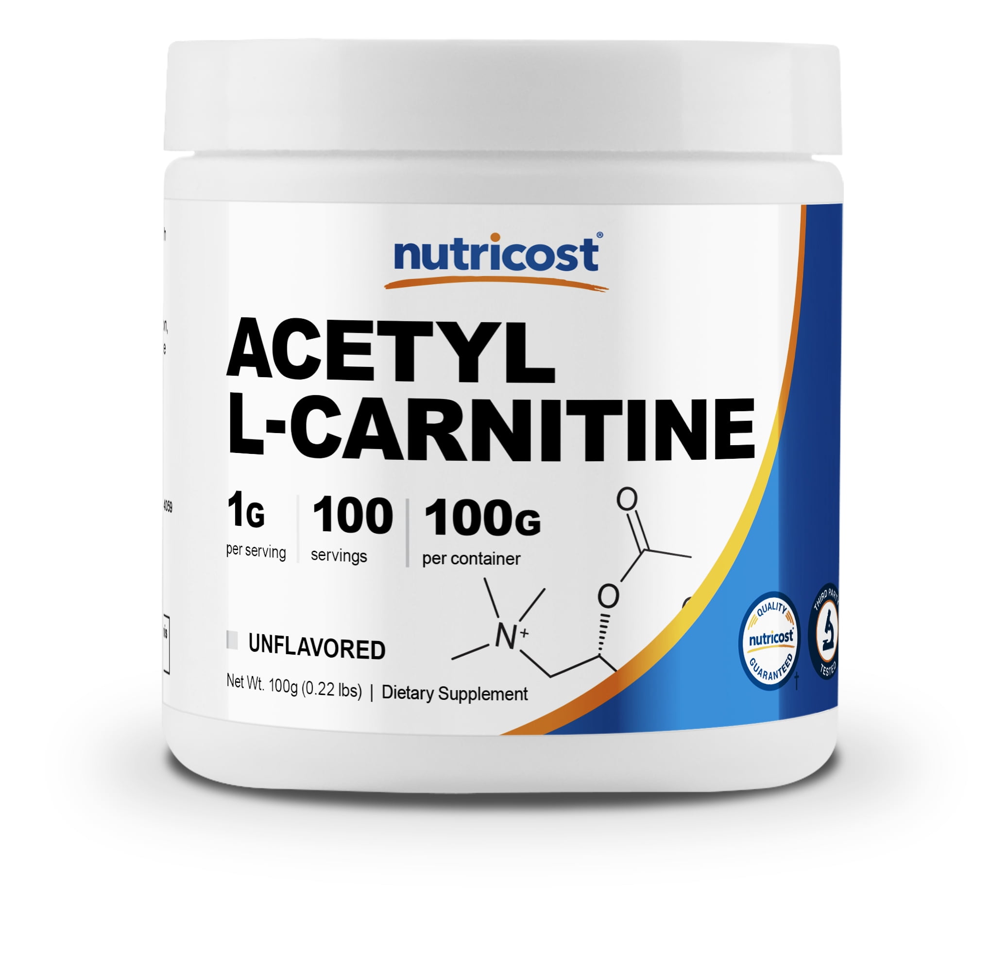 Nutricost Acetyl L-Carnitine (ALCAR) 100 GMS - 1000mg Per Serving ...