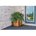 thumbnail image 5 of Vita Mezza 22"L x 22"W x 22"H Cedar Cube Planter, Golden Brown, VT17711, 5 of 12