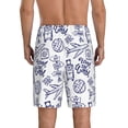 thumbnail image 3 of Daiia World Travel2 Mens Woven Stretch Pajama Short,Short Pajama Pants-Large, 3 of 9